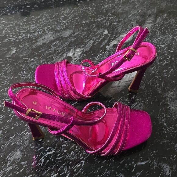 BRAND NEW RAMPAGE WOMEN'S STRAPPY HEELED OPEN TOESANDAL - Picture 9 of 16